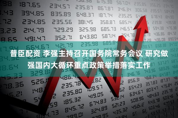 普臣配资 李强主持召开国务院常务会议 研究做强国内大循环重点政策举措落实工作